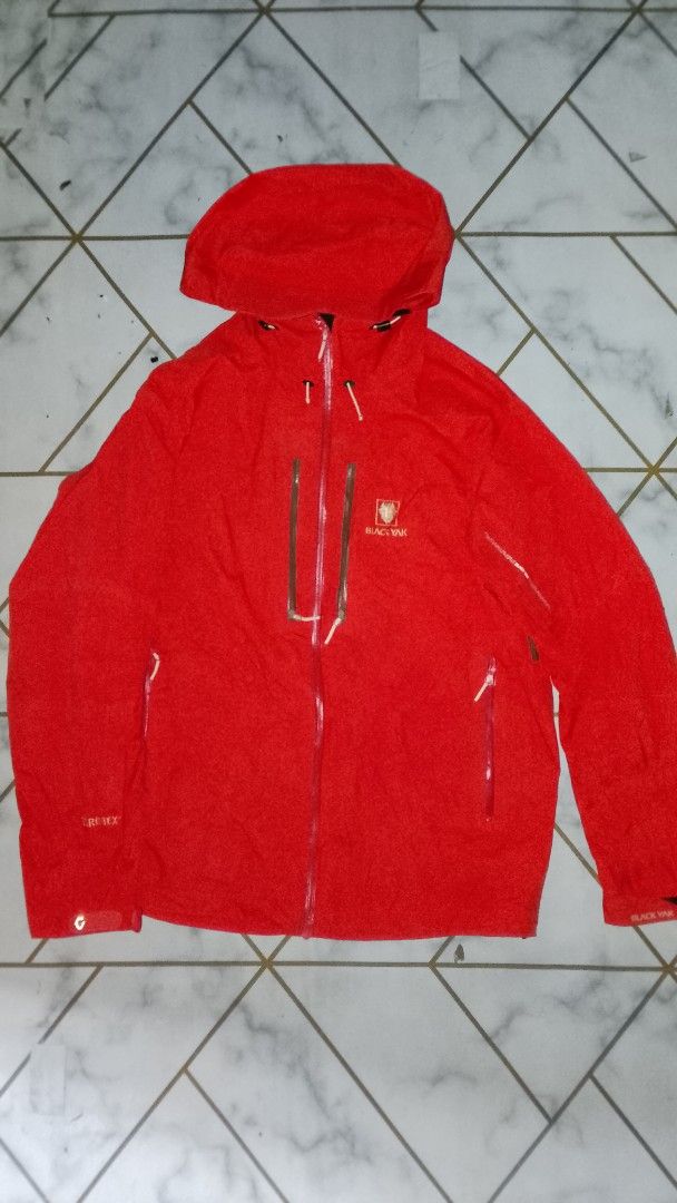Black Yak Gore-Tex Red Outdoor Jacket (Category: Coats, Jackets and Outerwear) located in Rizal. Submitted by akosilelouh71119 (Listing ID 1461827025, Image 1). Description: -oranges Black Yak outdoor jacket - Waterproof and breathable Gore-Tex material - Multiple zippered pockets for storage - Hooded design for extra protection - Perfect for hiking and outdoor adventures withinimal lint's 25/29 dimes .