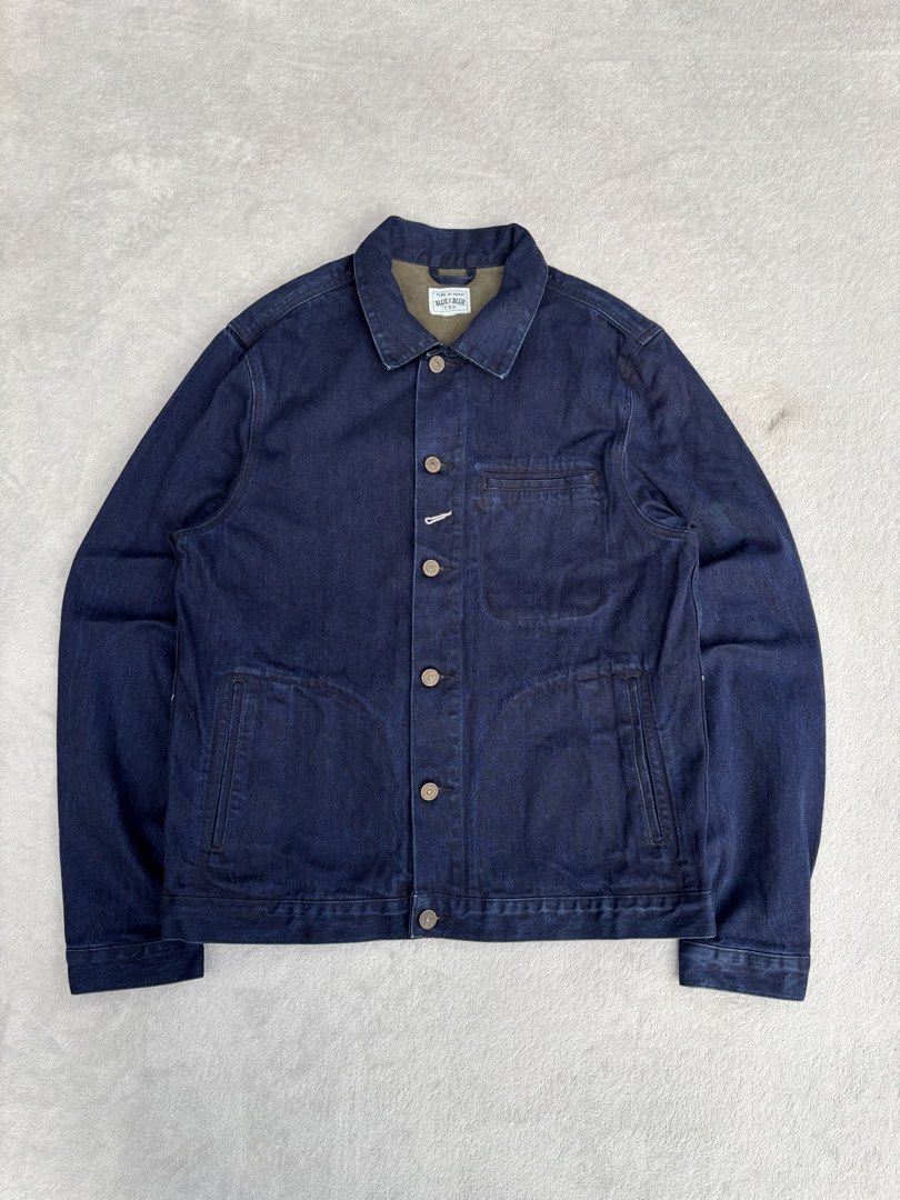 Blue Blue Japan Indigo Dyed Denim Jacket (Category: Coats, Jackets and Outerwear) located in Baguio. Submitted by thecollector2600 (Listing ID 1461954573, Image 3). Description: Quality!! Medium to large 21” x 25”.