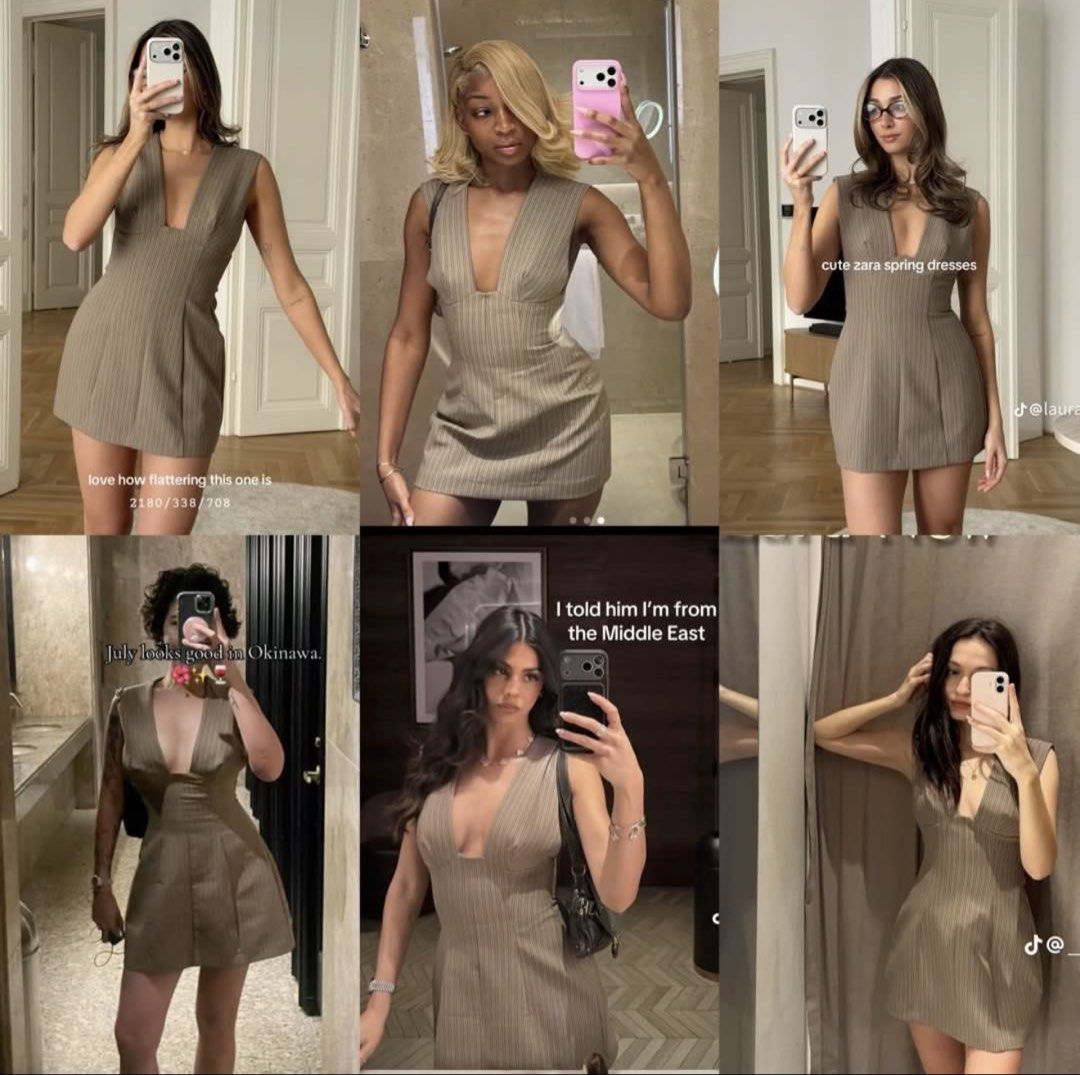 Zara striped mini dress (Category: Dresses) located in Taguig. Submitted by chen.preloveddd (Listing ID 1461881666, Image 2). Description: Brand new with tag Zara dress Size small Quality is super pretty Fixed price Rfs: Its loose Location: Taguig south signal village.