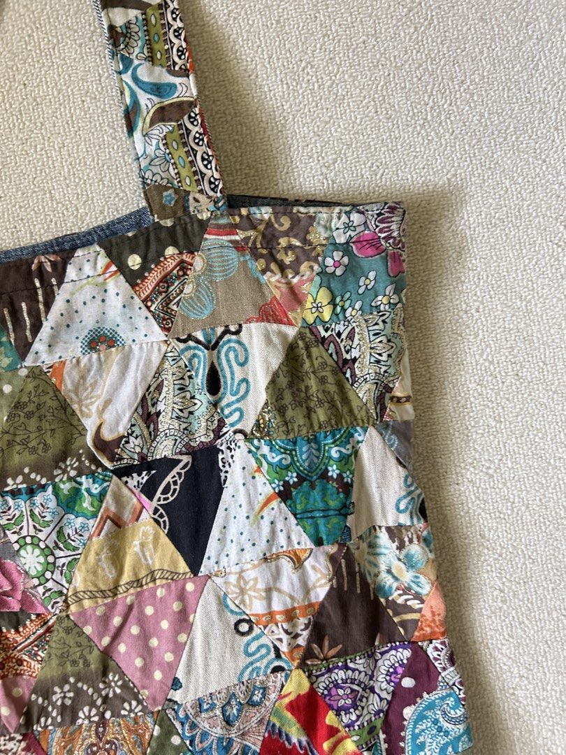 Boho Totebag (Category: Tote Bags) located in Quezon City. Submitted by y2klar (Listing ID 1461998645, Image 3). Description: Boho totebag Length-26 Width-16 9/10 Condition.
