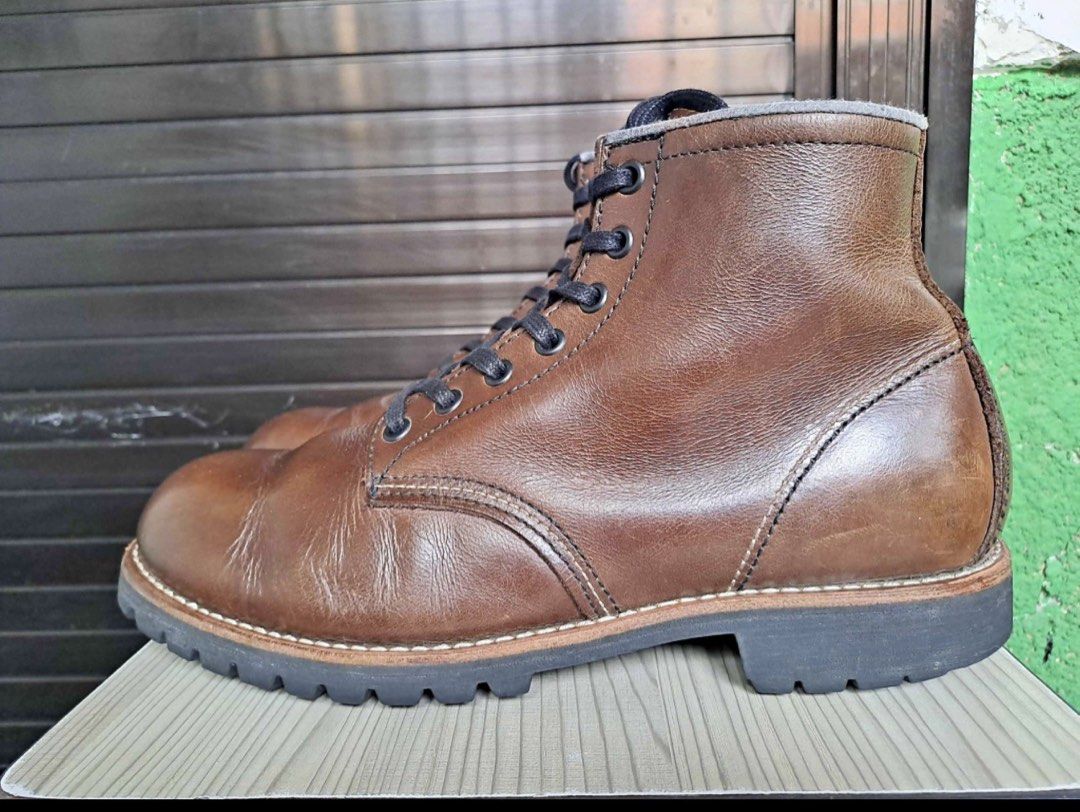 Brown Leather Lace-Up Boots (Category: Boots) located in Quezon City. Submitted by kolox (Listing ID 1461841162, Image 3). Description: - Hawkins brown leather boots - Secure lace-up style - Durable sole with good tread - Timeless, versatile look - Ready for everyday wear and adventures - Size US 9, can fit US 9.5 to 10.