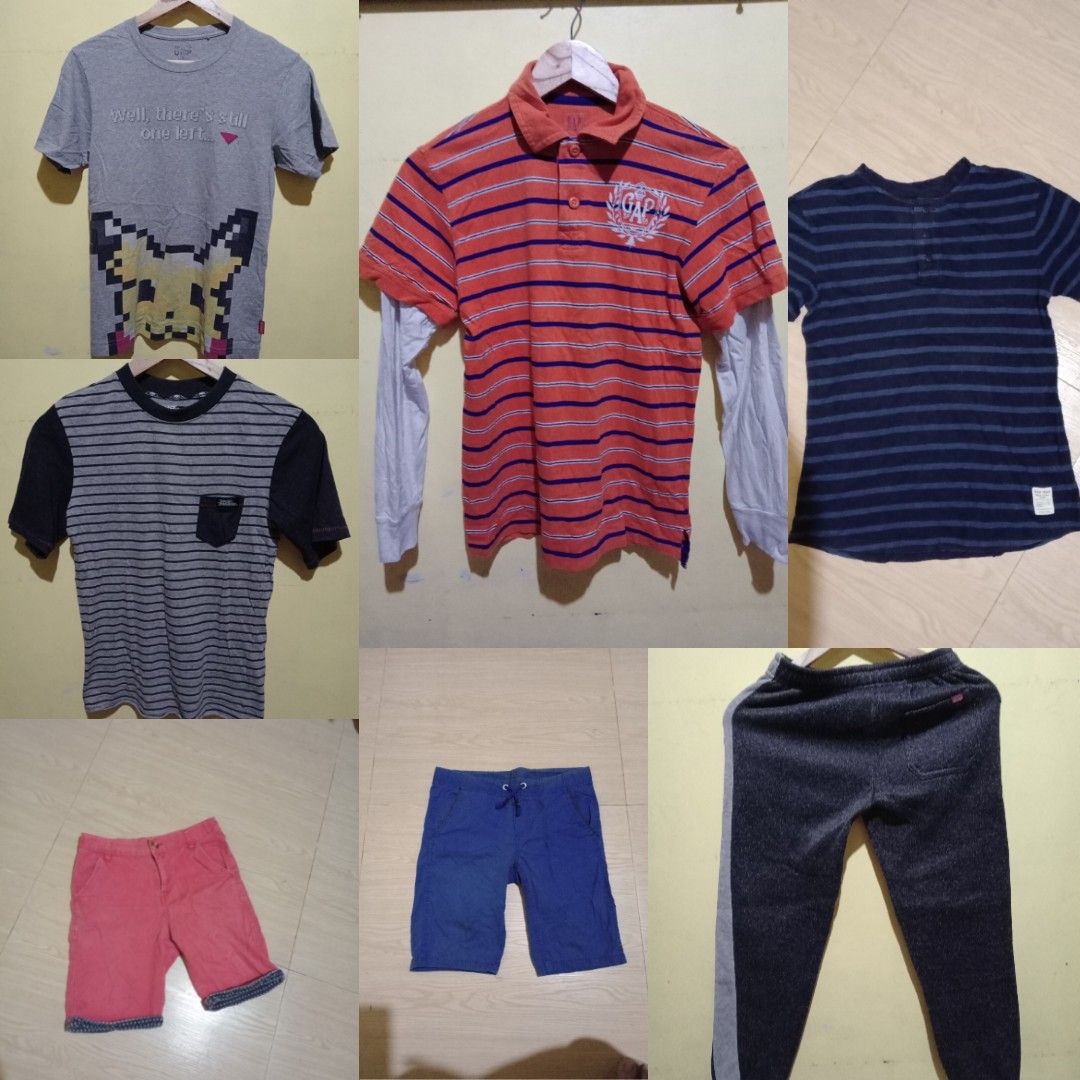 [BUNDLE] Boy Kid's Clothes [see description] (Category: Babies & Kids Fashion) located in San Fernando. Submitted by _luxielleph (Listing ID 1461799894, Image 1). Description: Get all for 250 pesos Get 2 for 100 pesos Individual purchase/prices dm me ** Some has minimal flaws. I will confirm via dm due to limited uploads here on app..