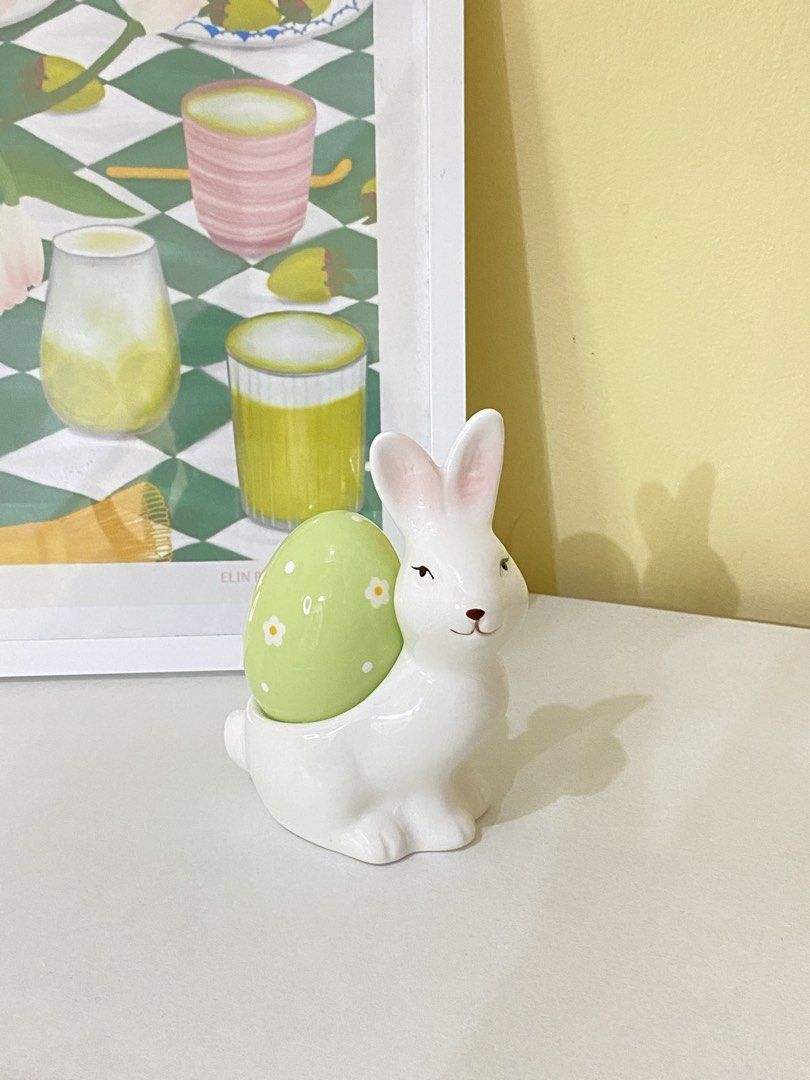 BUNNY CERAMIC DISPLAY (Category: Other Home Decor) located in Dasmarinas. Submitted by hannah.oakph (Listing ID 1461824611, Image 1). Description: has few chips sa ears.