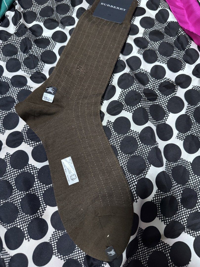 Burberry socks (Category: Luxury Accessories) located in Marikina City. Submitted by luvbags40524 (Listing ID 1461990424, Image 1). Description: Good condition Dm for interested .