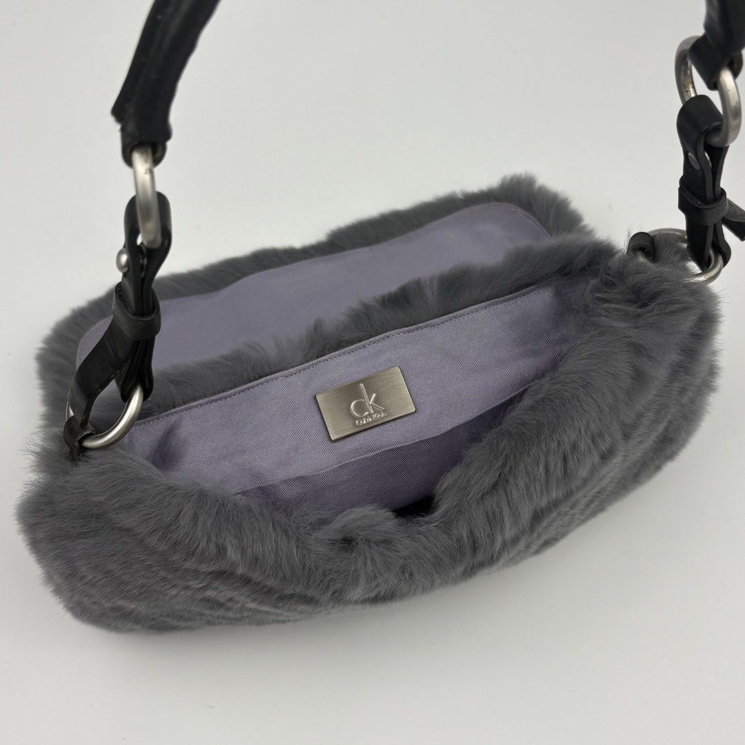 Calvin Klein Rabbit Fur Baguette Bag (Category: Luxury Bags & Wallets) located in Bacolod City. Submitted by cast.archives (Listing ID 1461804153, Image 3). Description: Calvin Klein Rabbit Fur Baguette Bag Size: Small Condition: Excellent Flaw: none.