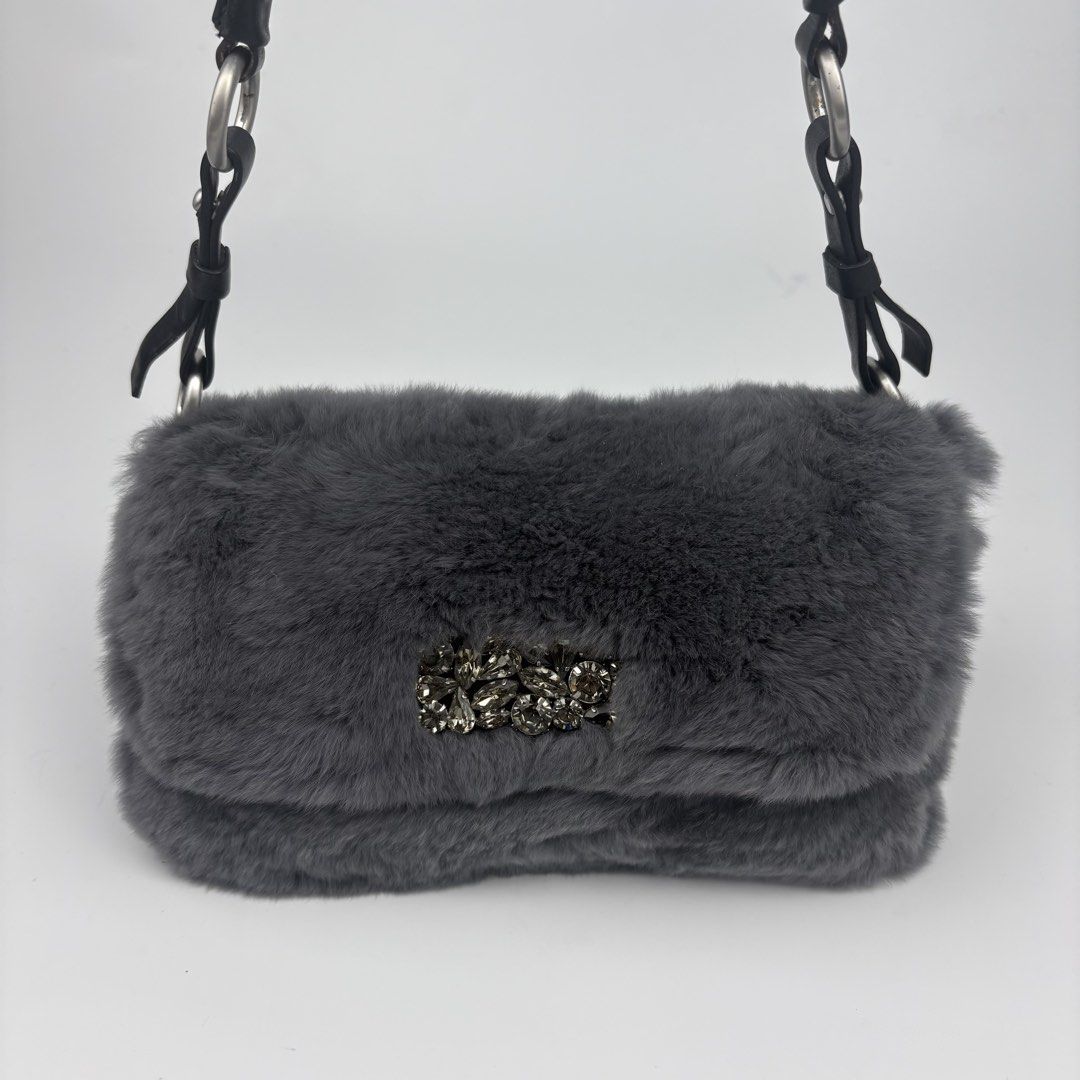 Calvin Klein Rabbit Fur Baguette Bag (Category: Luxury Bags & Wallets) located in Bacolod City. Submitted by cast.archives (Listing ID 1461804153, Image 2). Description: Calvin Klein Rabbit Fur Baguette Bag Size: Small Condition: Excellent Flaw: none.