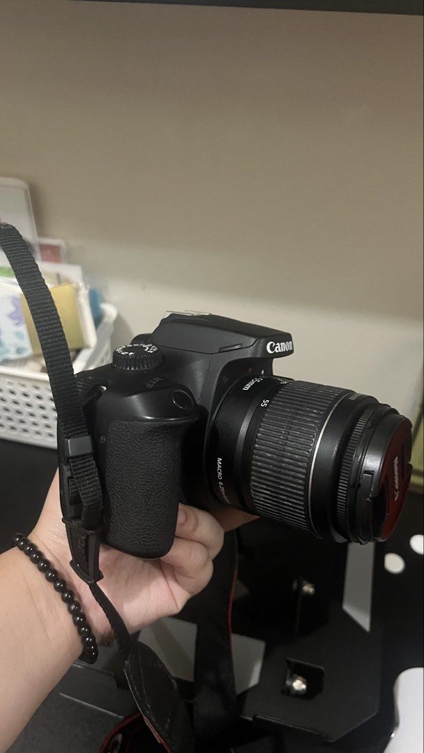 Canon EOS 4000D (Category: Cameras) located in Manila. Submitted by jjp916482 (Listing ID 1461851121, Image 3). Description: Selling my Canon EOS 4000D with the following inclusions: • Canon EOS 4000D body • Canon EF-S 18-55mm kit lens • Original battery • Original charger • Canon camera strap ❌ No original box Condition: • Fully functional and tested • Camera takes photos/videos normally • Lens autofocus/manual focus working • Flash and buttons 