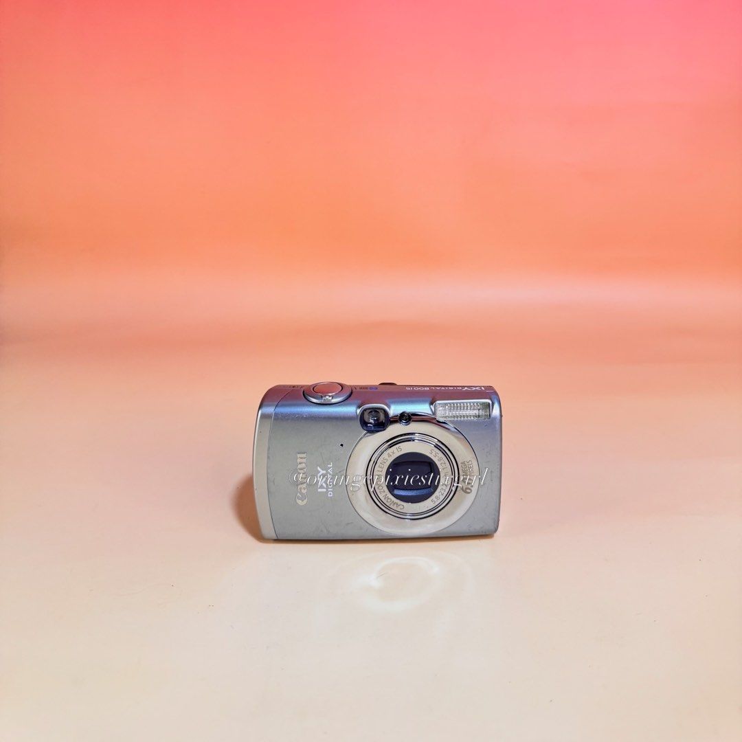Canon IXY Digital 800 IS Digital Camera (Category: Cameras) located in Bulacan. Submitted by orangepixiestixgirl (Listing ID 1461859802, Image 2). Description: ‼️message me on ig, @orangepixiestixgirl for inquiries and transactions‼️ ‼️CAN’T REPLY HERE‼️ Canon IXY Digital 800 IS Digital Camera 6.0 Megapixels CCD sensor 4x Optical Zoom Flash and Zoom working Still Photos and Video Output. Uses NB-5L Li-ion Battery Uses SD Card for storage Issue: L