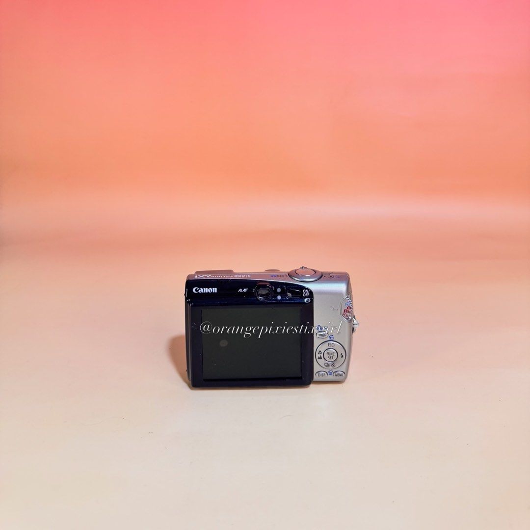 Canon IXY Digital 800 IS Digital Camera (Category: Cameras) located in Bulacan. Submitted by orangepixiestixgirl (Listing ID 1461859802, Image 3). Description: ‼️message me on ig, @orangepixiestixgirl for inquiries and transactions‼️ ‼️CAN’T REPLY HERE‼️ Canon IXY Digital 800 IS Digital Camera 6.0 Megapixels CCD sensor 4x Optical Zoom Flash and Zoom working Still Photos and Video Output. Uses NB-5L Li-ion Battery Uses SD Card for storage Issue: L