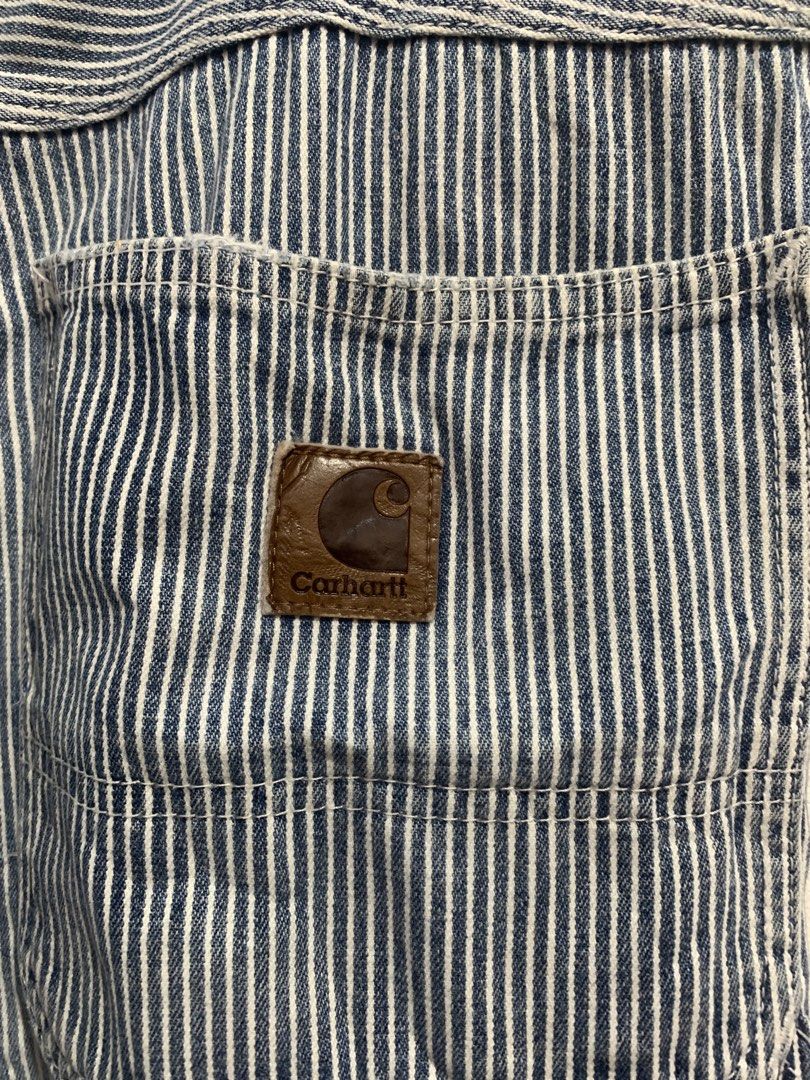 CARHARTT HICKORY STRIPE CARPENTER SHORTS (Category: Shorts) located in Gumaca. Submitted by getscore.ph (Listing ID 1461832727, Image 2). Description: WTS ❗️CARHARTT HICKORY STRIPE CARPENTER SHORTS ❗️ ✅Size: 34 on tag ✅Actual Dimes: Waistline 35 Length 23.5 ✅Color Rate: 8/10 ✅Condition: Excellent ✅Issue: Fades & Stains Color may due to lightning NEED WASH FRESH FROM BALE ✨Mine: 600 ✨Pay now: 500 Add Shipping fee 📍Loc. Gumaca,Quezon 📍Courier: JN