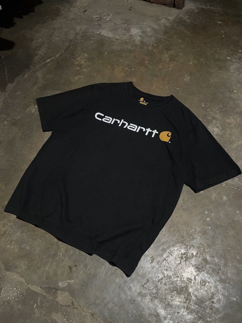 Carhartt K195 Black Tee (Category: Tshirts & Polo Shirts ) located in Santa Cruz. Submitted by _darskieeezz (Listing ID 1461971902, Image 3). Description: Actual Dimes 22 by 28 Medium - Large Looks New crew neck Heavy Para kang bumili sa mall.