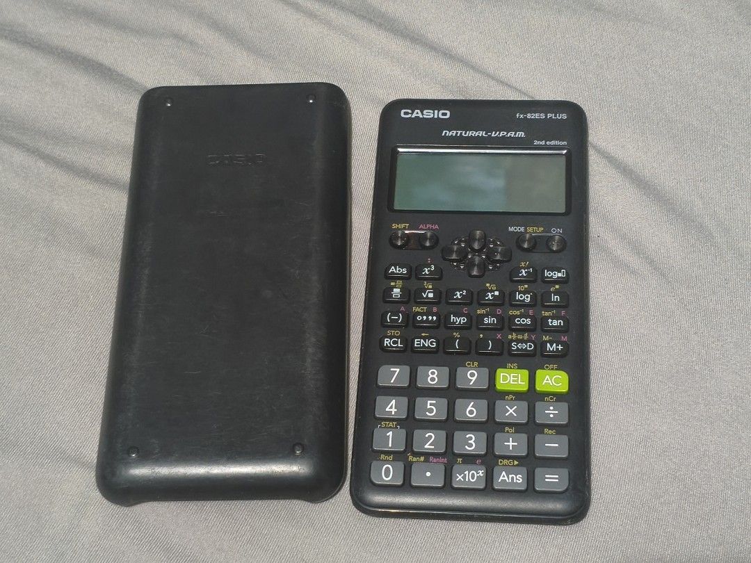 Casio fx-82ES Plus (2nd Edition) (Category: Stationery & School Supplies) located in Dagupan City. Submitted by kalisii (Listing ID 1461948096, Image 1). Description: For Sale Casio fx-82ES Plus 2nd Edition 400+SF -Authentic -All buttons are working -Has scratches (sign of usage) -As is (no box) -No Haggling MOD: Jnt MOP: Gcash, Bank Transfer Location: Pangasinan Rfs: decluttering.