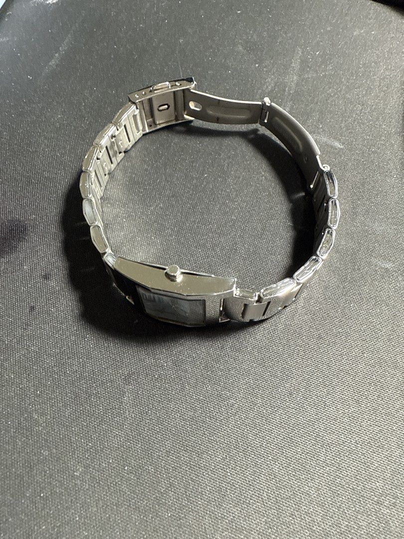 Casio Quartz Watch LTP-1238 Silver Tone (Category: Women's Watches) located in Manila. Submitted by thriftwitlove (Listing ID 1461911305, Image 2). Description: - Silver tone Casio watch - Square face with a light blue dial - Quartz movement - Water resistant - Metal link band with fold-over clasp - Minor scuffs on band and casing - Works well.