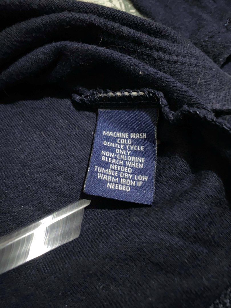 CHAPS V Neck Henley Long Sleeve Top (Category: Shirts) located in Manila. Submitted by thrift.bell (Listing ID 1461961913, Image 3). Description: size : XL (fits like L based on measurements) width : 20 length : 24.5 sleeve length : 24 color rate: 10/10 navy blue, yellow & grey striped flaws : none condition : 10 / 10.