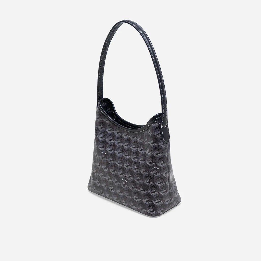 Christy Ng (Category: Luxury Bags & Wallets) located in Makati City. Submitted by shop.jsf (Listing ID 1461997378, Image 2). Description: - Black color with signature all-over print - Coated canvas, vegan leather and other man made materials - Magnetic button closure - Single compartment + Dust bag - Used only twice for events - Size ref: 8.5” (L) x 9” (H) x 4” (W) - Rfs: Got the same bag.
