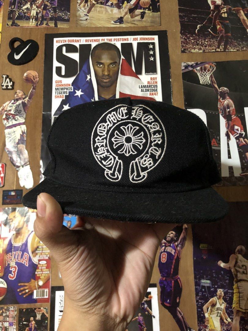 Chrome Hearts Black Snapback Hat (Category: Caps & Hats) located in Manila. Submitted by bakithrift213 (Listing ID 1461851368, Image 1). Description: - Black snapback hat - Features iconic Chrome Hearts logo embroidery on the front - Classic, versatile design - Adjustable strap at the back for a customized fit - Ideal for completing any streetwear look.