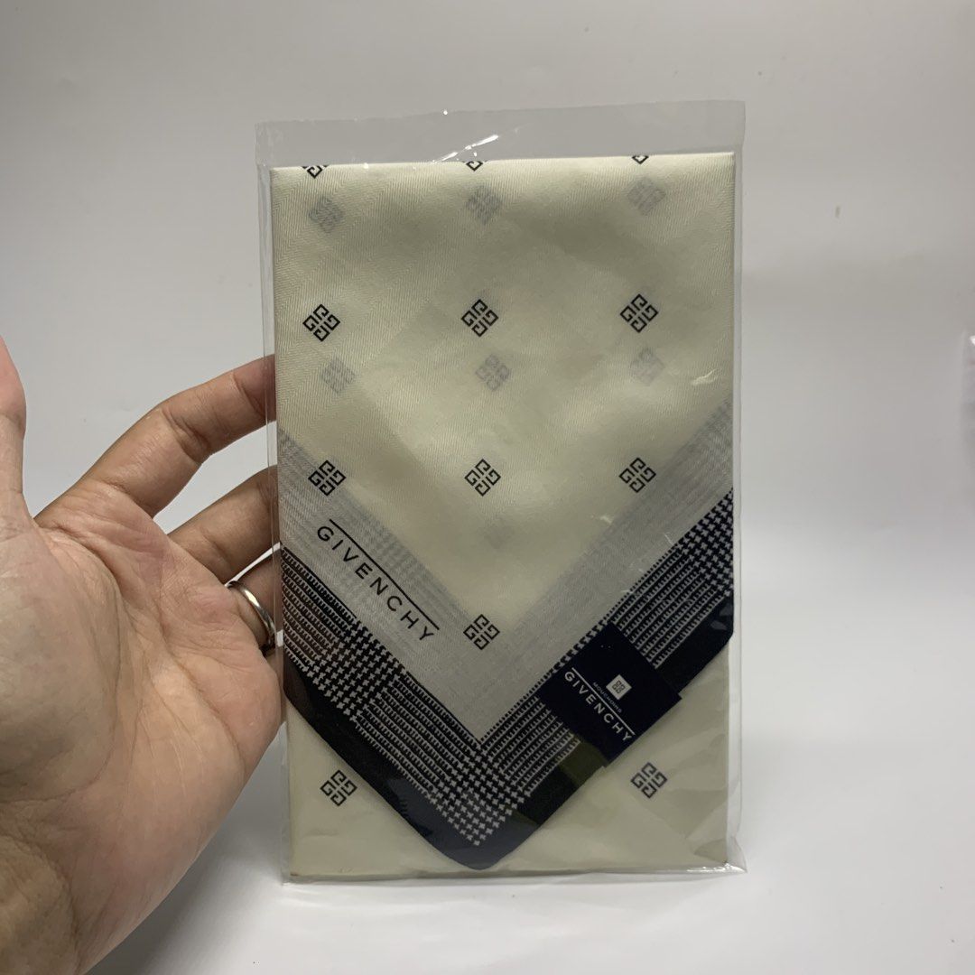 Classic Givenchy Handkerchief (Category: Scarves) located in General Trias. Submitted by shxx_phine (Listing ID 1461932200, Image 1). Description: 📌LP posted, PLS refrain from haggling 📌 all items are japan surplus finds 📌 STRICTLY mine now, pay after invoice 📌 NO RUSH shipping (we ship every tues & fri, depending on our availability) 📌 NO cancellation, return and refunds mod | j&t, lalamove mop | gcash , maribank 📍cavite, ph.