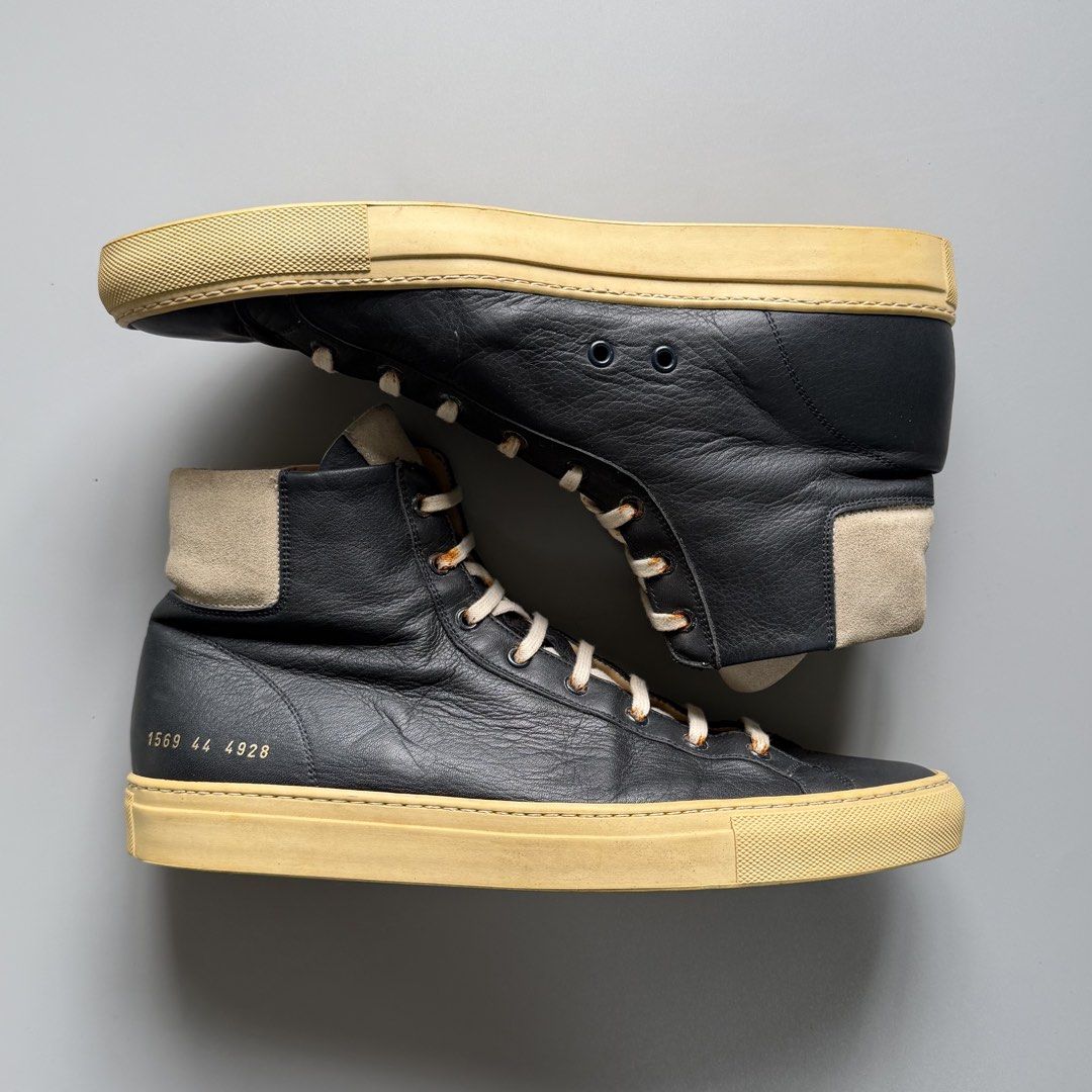 Common Projects Achilles Retro High (Category: Sneakers) located in Manila. Submitted by jasonkicksph (Listing ID 1461982532, Image 1). Description: Common Projects Achilles Retro High EU44 | Used, Pair Only 3,000.