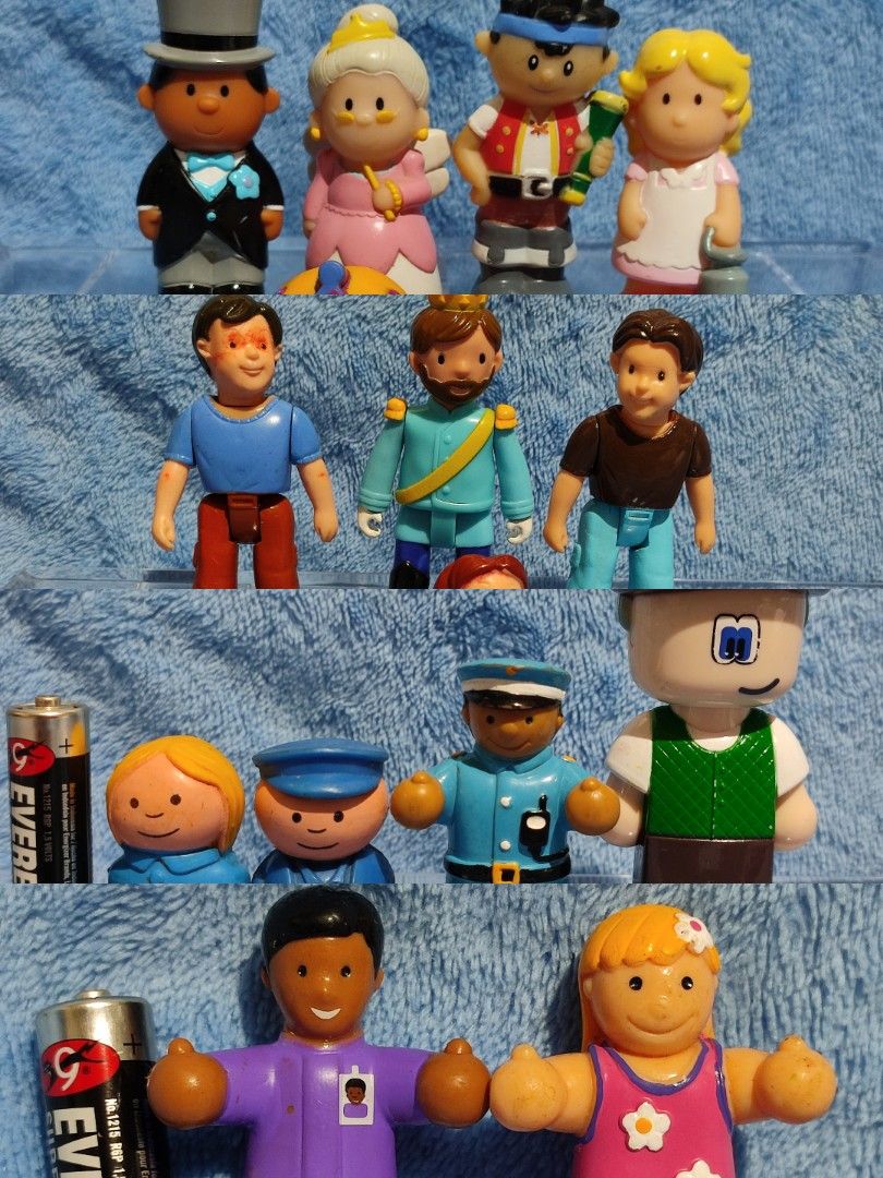 Community People Figures - Various Characters and Prices (Category: Figurines & Statues) located in Baguio. Submitted by abigailmyra (Listing ID 1461929765, Image 1). Description: - Collection of Community People figures available. - Characters include:gentleman, irate, princess, prince, police officer, and more. - Some figures are articulated. - Prices vary per figure or set. Please check photos for individual pricing. -NO markings - Ideal for e