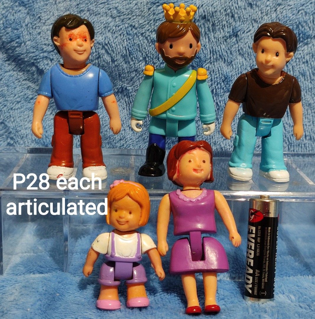 Community People Figures - Various Characters and Prices (Category: Figurines & Statues) located in Baguio. Submitted by abigailmyra (Listing ID 1461929765, Image 3). Description: - Collection of Community People figures available. - Characters include:gentleman, irate, princess, prince, police officer, and more. - Some figures are articulated. - Prices vary per figure or set. Please check photos for individual pricing. -NO markings - Ideal for e