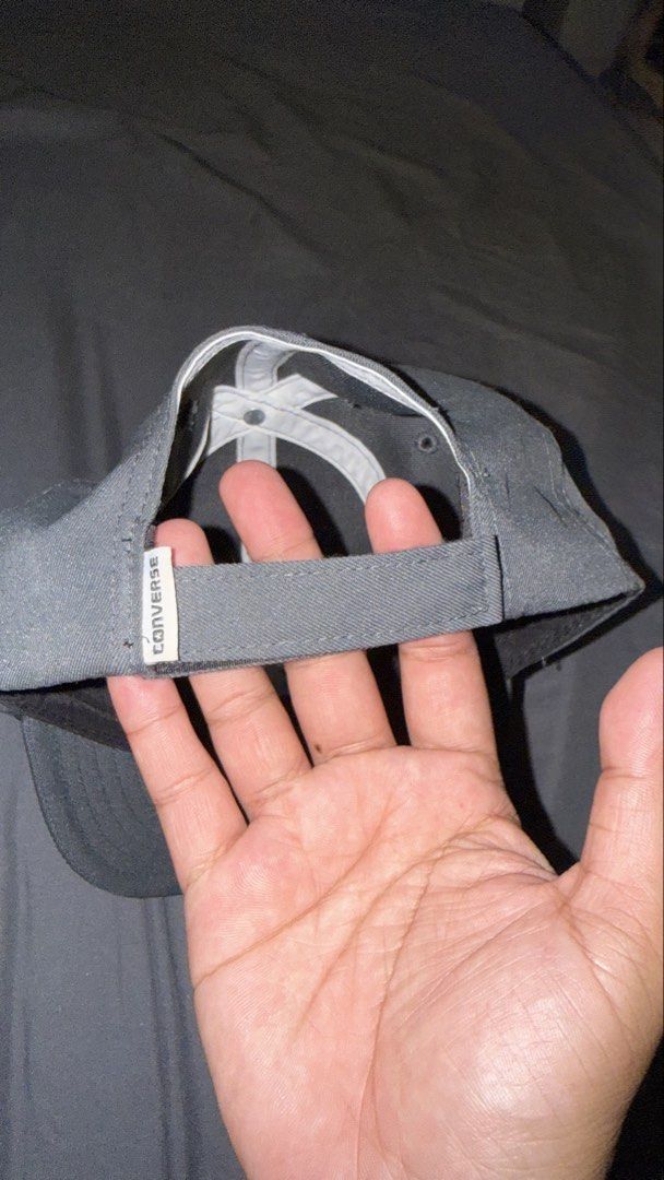 Converse Cap (Category: Caps & Hats) located in Manila. Submitted by nobleangel (Listing ID 1461829500, Image 3). Description: - Classic black Converse cap - Features iconic circular logo on the front - Adjustable strap at the back for a customized fit - Versatile and perfect for everyday wear.
