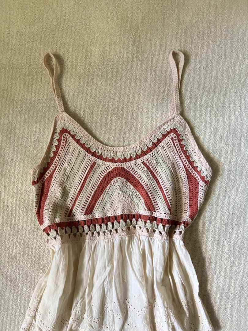 Crochet pink summer top (Category: Others Tops) located in Quezon City. Submitted by y2klar (Listing ID 1461968735, Image 2). Description: Crochet pink summer top Size-Medium-Large 10/10 Condition no flaws..