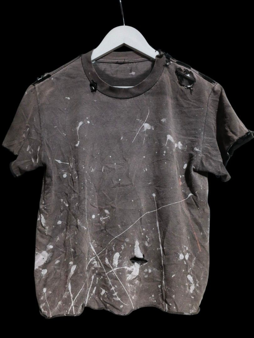 Cropped faded trashed tee (Category: Tshirts & Polo Shirts ) located in Bacolod City. Submitted by squarer00ts (Listing ID 1461920672, Image 2). Description: Cut tags Dimension: W18×23.