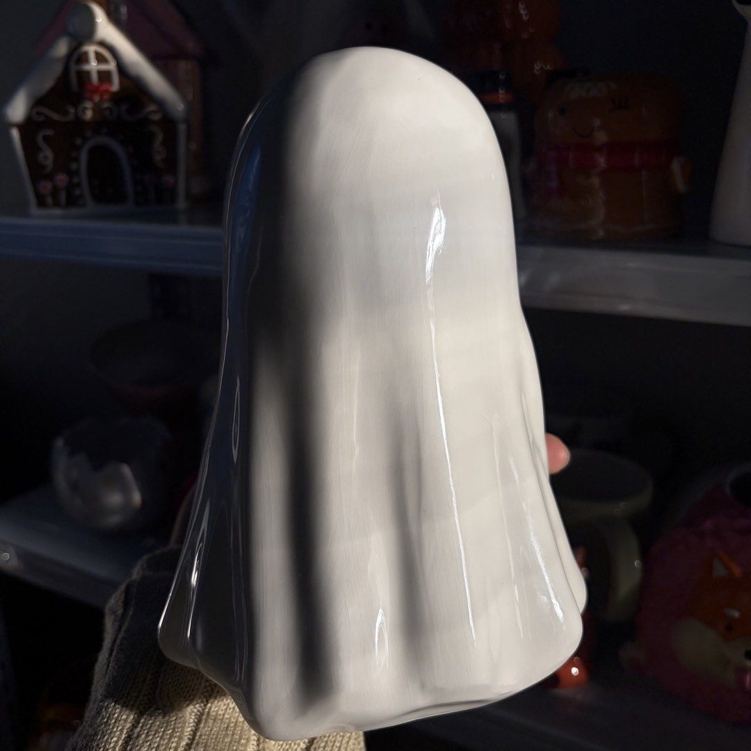 Cute Ghost Holding Taco Ceramic Figurine Halloween Decor (Category: Other Home Decor) located in Manila. Submitted by itsandrea (Listing ID 1461934546, Image 3). Description: Sobrang cute!!.