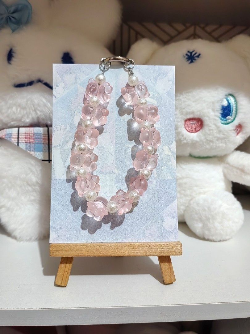 Cute Pink Crystals Bear Beaded Bag Charm Keychain (Category: Charms) located in San Jose del Monte. Submitted by chimkenugets (Listing ID 1461954794, Image 1). Description: .