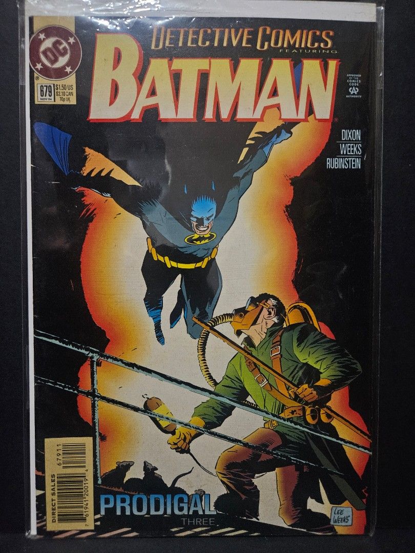 DC Comic Detective Comics #679 (Category: Comics & Manga) located in Mandaluyong City. Submitted by outta.knowhere (Listing ID 1461856574, Image 1). Description: 🚀Detecive Comics #679🚀 F- to F/VF P80 Please check and follow our socials/pages for more! FB: /OuttaKnowhereCC IG: @outta.knowhere Carousell: https://www.carousell.ph/u/outta.knowhere/.