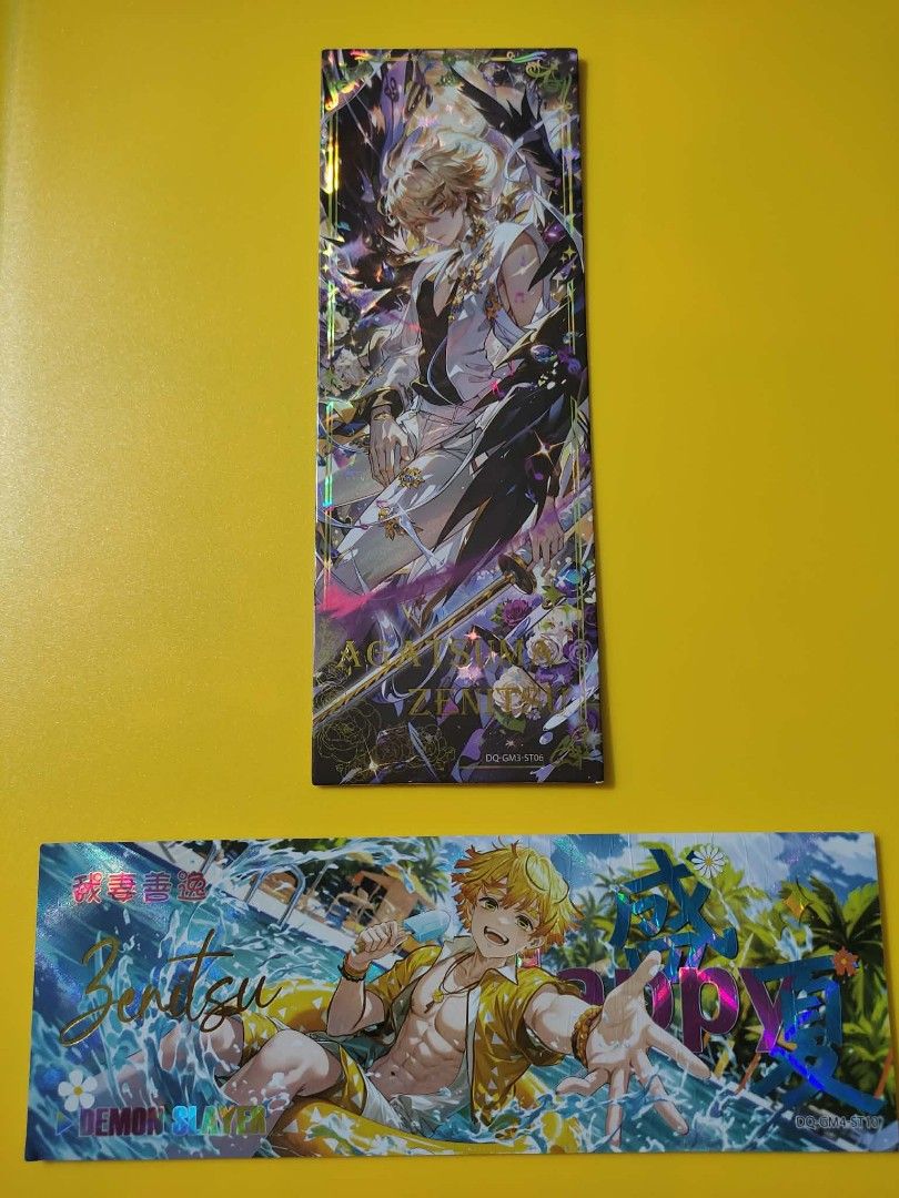 Demon Slayer Zenitsu CCG (Category: Raw Singles) located in Manila. Submitted by summersnowthiings (Listing ID 1461831484, Image 2). Description: 20-100 price range pwede rin magpa bundle or take all.