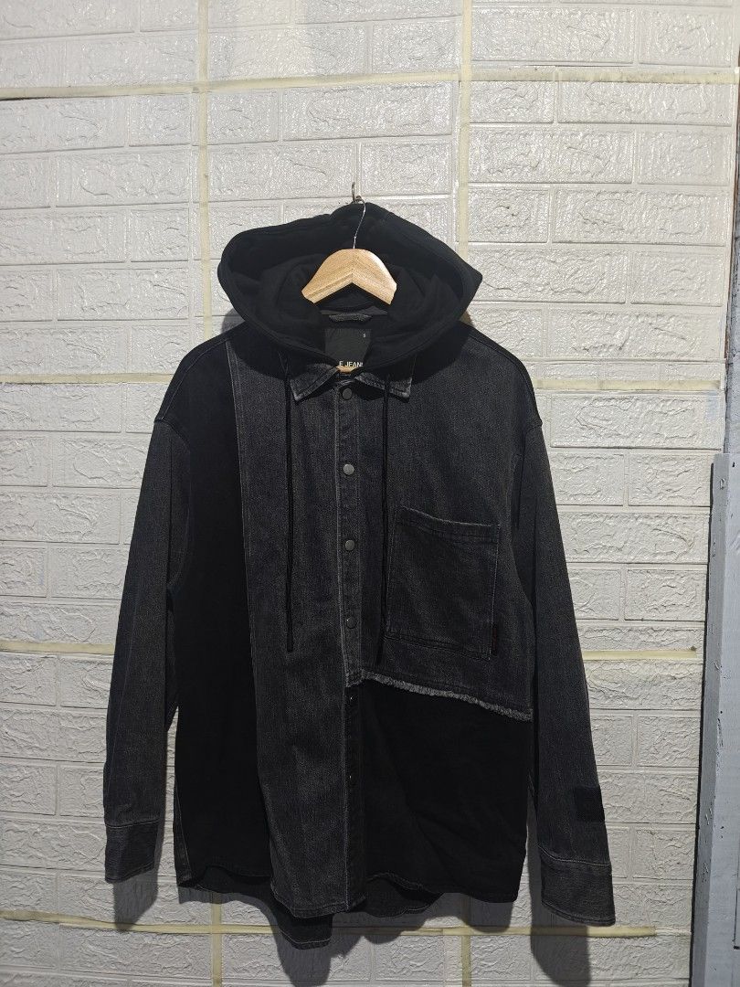 Denim Jacket Premium with hoodie (Category: Coats, Jackets and Outerwear) located in Pasig City. Submitted by urbanreveldenim (Listing ID 1461928082, Image 2). Description: Classic Denim Jacket with Hoodie Lightweight and versatile for everyday use. ✔️ Size: M,L ✔️ Chest: 23| Length: 27 ✔️ Condition: 10/10 📩 Message for inquiries. 💳 COD | GCash | Meet-up 🚚 J&T | Lalamove.