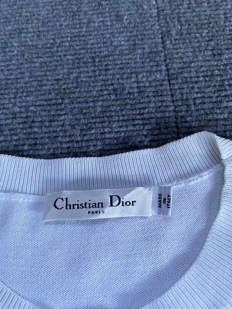 DIOR KNITTED (Category: Luxury Apparel) located in Tandag. Submitted by ChristianThrift (Listing ID 1461921923, Image 2). Description: Excellent 10/10 Color rate Width 15 strechable Length 23 No issues.