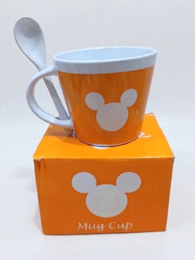 Disney Mickey Mouse Ceramic Mug (Category: Coffee & Tea Tableware) located in Binan City. Submitted by mayjhe (Listing ID 1461876798, Image 2). Description: 💟 For Sale 💟 🌸 Disney Mickey Mouse 🍀 Ceramic Mug with Spoon 📍 Condition: Good 💰 Price is 275.00 🇵🇭 Location Biñan Laguna 🛵 Courier J&T and Lalamove 📋 Shipping by Thursday 📍 NO COD, COP, CHECKOUT 📌 All items are carefully packed and labeled with Fragile stickers for breakable goods