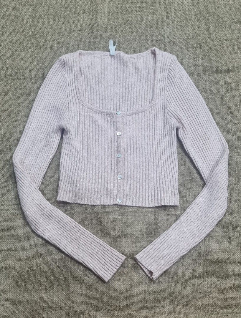 Dreamers by debut ribbed knitted cropped top pullover (Category: Coats, Jackets and Outerwear) located in San Jose del Monte. Submitted by angelsnest (Listing ID 1461874617, Image 1). Description: ribbed knitted, cropped top, square neck like new pink color 16" relaxed, 20" max stretch fits best M-L frame Viscose + Nylon fabric *pls check inspo for reference (same design but diffrent color) rfs: tight on me Gcash, Maya, Bank transfer.