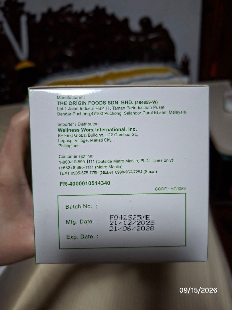 Easy Pha-Max Wheatgrass Honey Herbal Drink Powder (Category: Health Food, Drinks & Tonics) located in Taytay. Submitted by ivan14.12 (Listing ID 1461847539, Image 2). Description: - 15 sachets per pack, 20g each - Expiry Date: 06/21/2028 - Bought from S&R 4 packs available Check my listing for other items. ❗PLEASE SEE PAYMENT AND DELIVERY DETAILS BELOW❗.