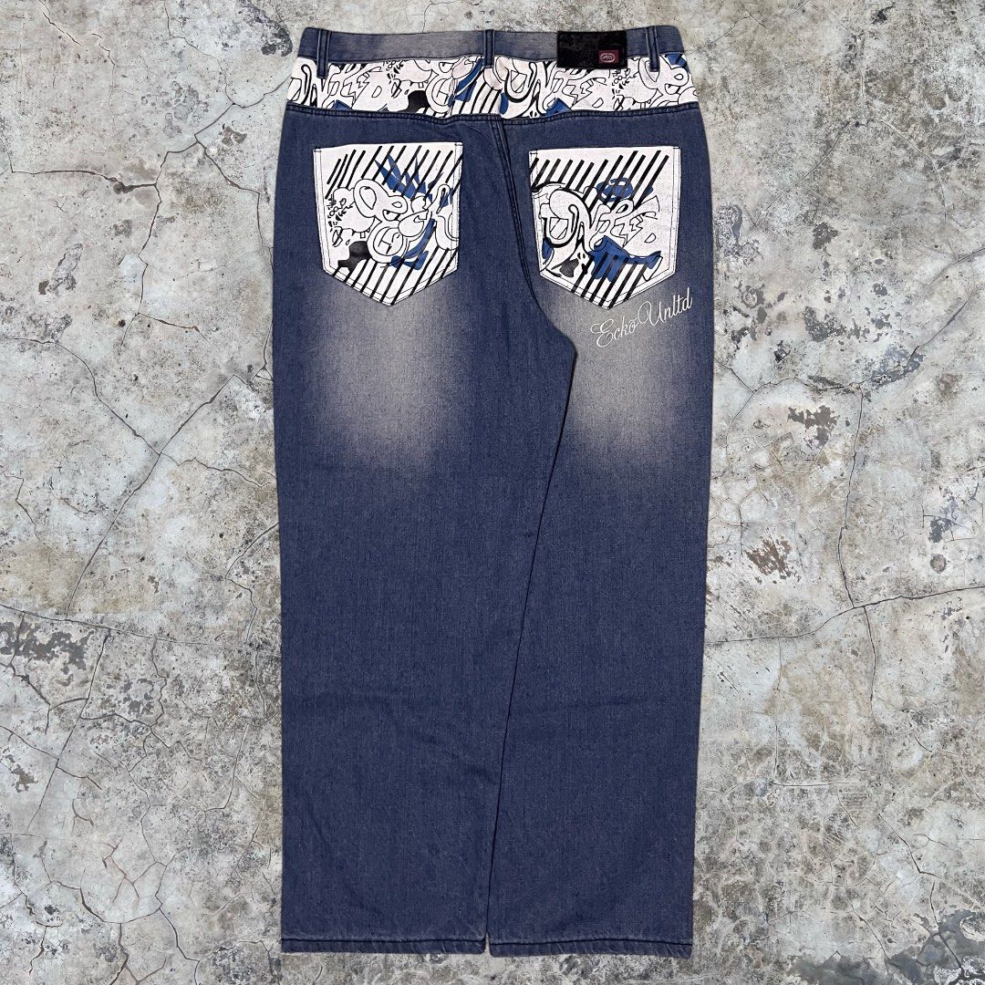 ECKO UNLTD GRAFFITI BAGGY JEANS (Category: Jeans) located in Manila. Submitted by zstudios69 (Listing ID 1461993311, Image 1). Description: READ READ READ READ READ!!!!! DETAILED PHOTOS ARE POSTED 40 on tag Dimensions: W: 40 L: 45 T: 15.5 H: 9.5 Issue(s): NEGOTIABLE DM ME YOUR OFFERS DM FOR DETAILED PICTURES Will give a good deal if you purchase another garment from my account A great piece to add to your fly ass wardrobe SHIPPING MUST BE ALWAYS 