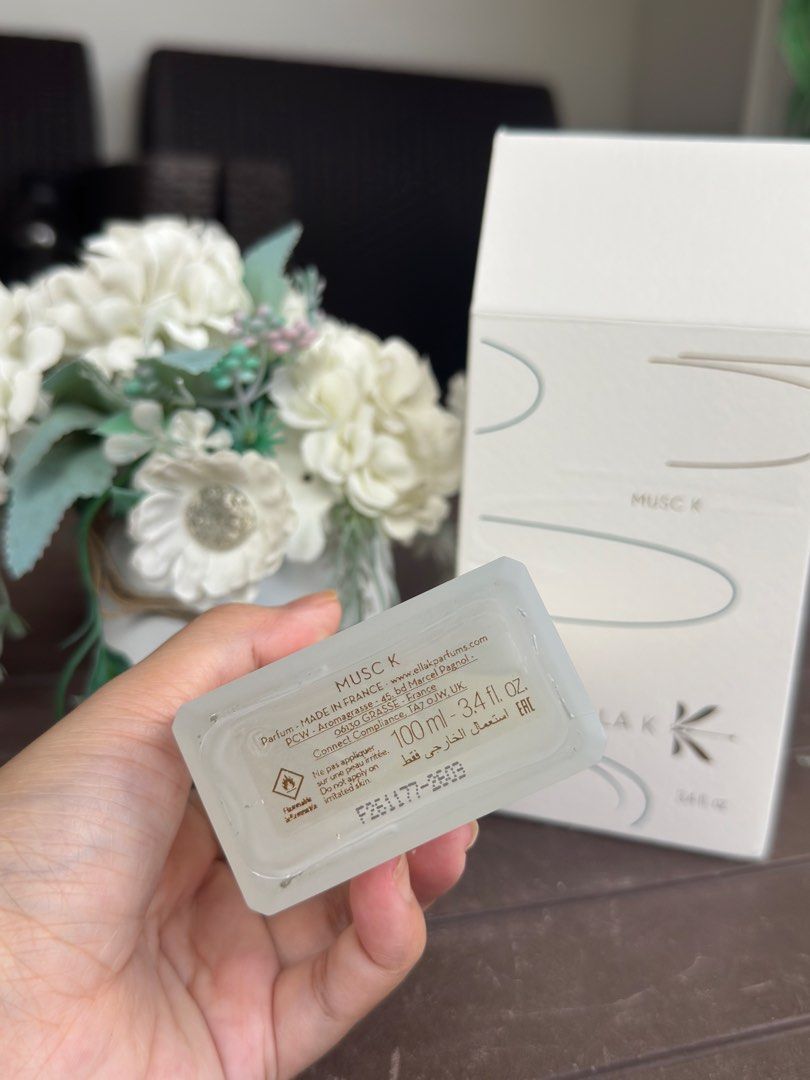 ELLA K MUSC K Eau de Parfum 100ml | Authentic Perfume (Category: Fragrance & Deodorants) located in Cavite. Submitted by seicammy (Listing ID 1461954329, Image 2). Description: Authentic ELLA K MUSC K Eau de Parfum - 100ml bottle, Comes with original box - sprayed twice to test RFS: decluttering/impulse buy *money back if proven fake Cavite area.