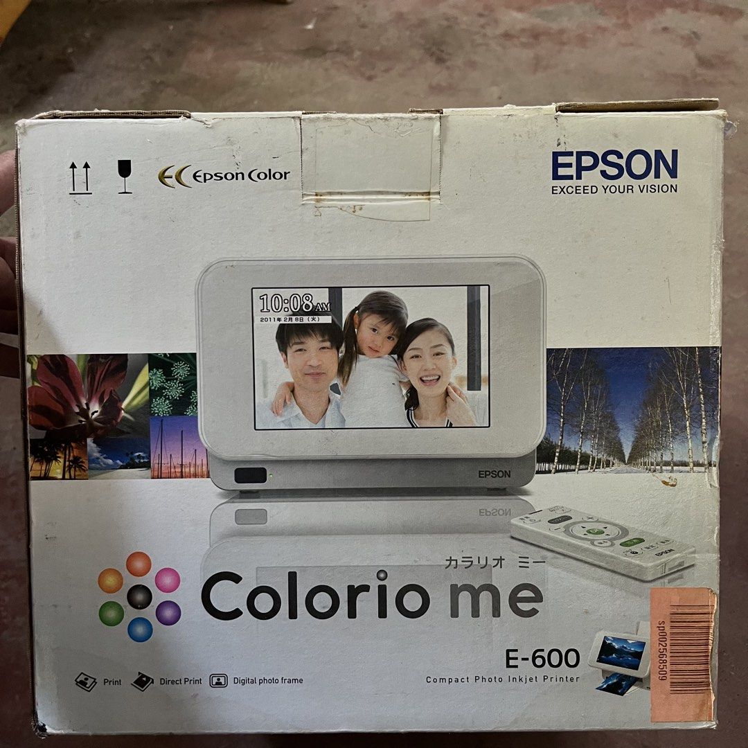 EPSON Colorio me E-600 compact photo inkjet printer (Category: Other Photography Accessories) located in Samal. Submitted by thatsodd (Listing ID 1461827888, Image 2). Description: -Working -Remote needs new batt -no ink provided NEGOTIABLE‼️.