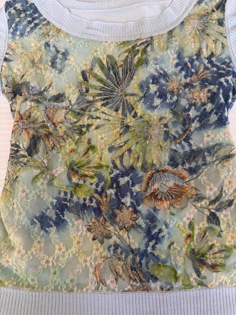 Fairy-ishcore Floral Top (Category: Shirts) located in Tuguegarao City. Submitted by declutterwithfran (Listing ID 1461828861, Image 2). Description: 𖦹 ׂsize : m - l 𖦹 ׂ b: 36" - 42" 𖦹 ׂ l: 22" MOD: JNT MOP: Gcash/ Maribank/ Bank Transfer.