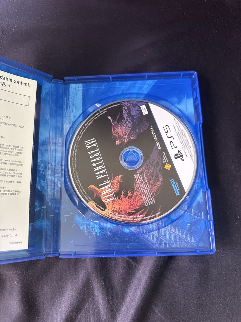 Final Fantasy XVI PS5 Game (Category: PlayStation) located in Bacoor. Submitted by ardenaguinaldo12 (Listing ID 1461822526, Image 2). Description: - Final Fantasy XVI for PlayStation 5 - Case also in good shape - meetups Sm Molino - Lalamove.