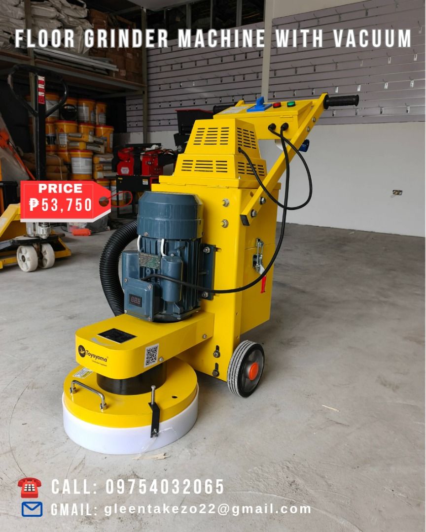 Floor Grinding Machine (Category: Industrial Equipment) located in Manila. Submitted by gleentakez04179 (Listing ID 1461886870, Image 1). Description: FOR MORE INFO CALL US 0️⃣-9️⃣-7️⃣-5️⃣-4️⃣-0️⃣-3️⃣-2️⃣-0️⃣-6️⃣-5️⃣ Look for Gleen FIRST TAKEZO CORPORATION 📌Manila Branch: 1268 Narcisa St. Corner Mayhaligue Abad Santos Manila 📌Cavite Branch: Centennial Rd. Highway Kawit Cavite - Price may change without prior notice - Subject for avaibility .
