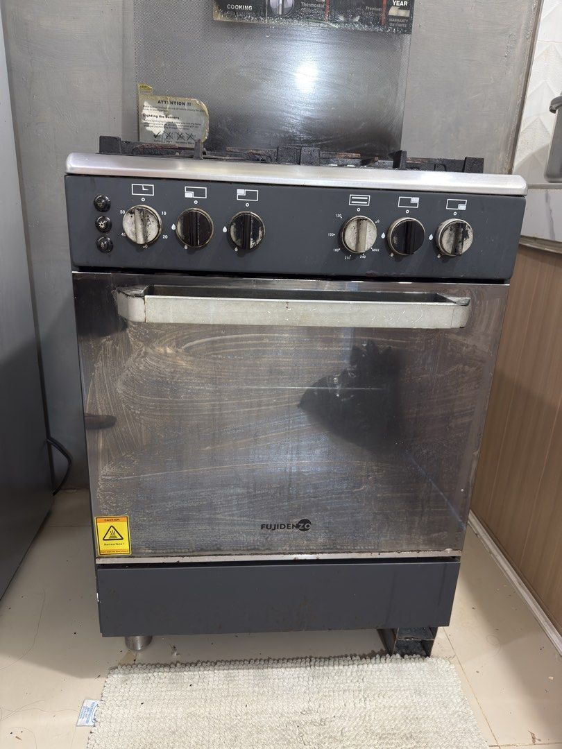 FUJIDENZO GAS RANGE (Category: BBQ, Grills & Hotpots) located in Rizal. Submitted by candice.anne012 (Listing ID 1461815770, Image 3). Description: 🔥 FOR SALE — FUJIDENZO GAS RANGE 🔥 ✨ Fujidenzo FGR 6640VTRCMB • 60cm | 4 Gas Burners • 62L Gas Oven • With Grill & Rotisserie • Stainless finish • SALE PRICE: ₱8,500 ONLY!.
