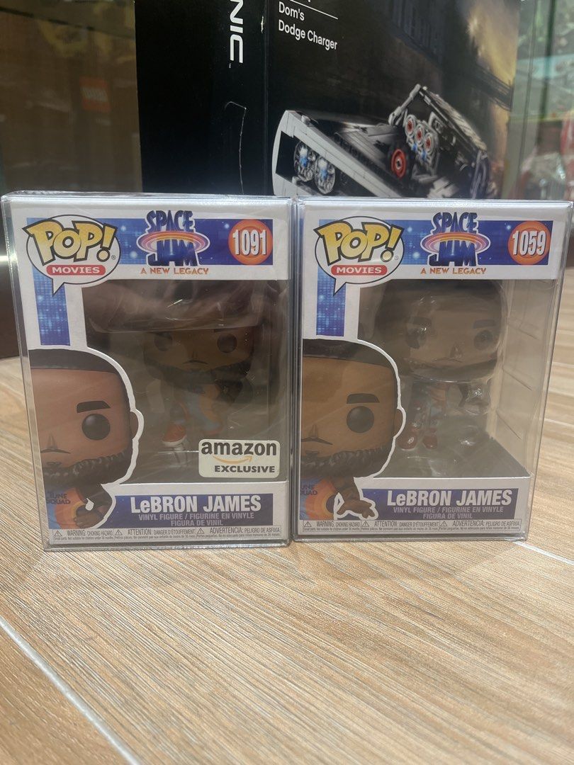Funko Pop Space Jam a New Legacy LeBRON James AMAZON Exclusive Set (Category: Designer & Blind Box Toys) located in Manila. Submitted by omo__ (Listing ID 1461943295, Image 1). Description: Free protector SELLING AS SET ONLY.