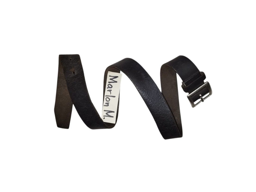 Genuine Leather Belt size 31 to 35 (Category: Belts) located in Manila. Submitted by marlonmuncada_picker05 (Listing ID 1461990266, Image 2). Description: 📍350 + SF GENUINE LEATHER BELT SIZE 31 - 35 ✅GENUINE LEATHER ✅WELL USED CONDITION ✅39 ½ INCHES TIP TO TIP ✅WIDTH 1 ½ " ✅DURABLE ✅SIGN OF USAGE ✅MOP : GCASH ✅MOD : LALAMOVE / J&T ❌NO COD ❌ COP ❌ VIA LBC.