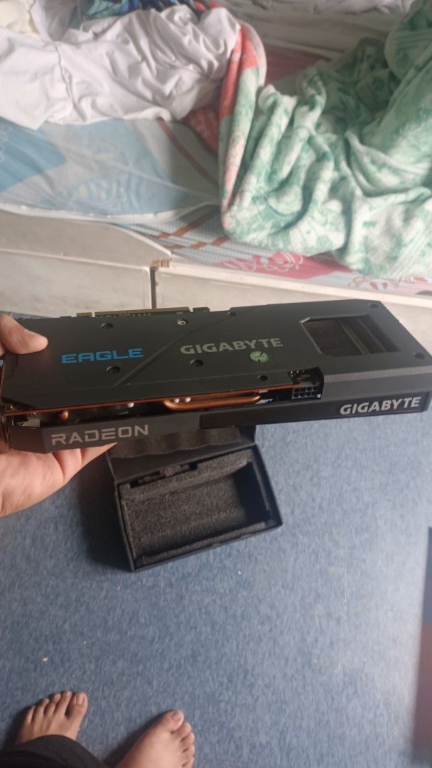 Gigabyte Radeon RX 6650 XT Eagle OC Graphics Card (Category: Computer Parts) located in Manila. Submitted by puredeer_53ad7f (Listing ID 1461903289, Image 2). Description: - Gigabyte Radeon RX 6650 XT Eagle OC - Powerful triple fan design for superior cooling - Ample display outputs for multiple monitors - Comes with original packaging and foam inserts - Ready to enhance your gaming rig! -NEGOTIABLE -PASSED OCCT VRAM&FURMARK -CAN VIDEO CALL -MEET