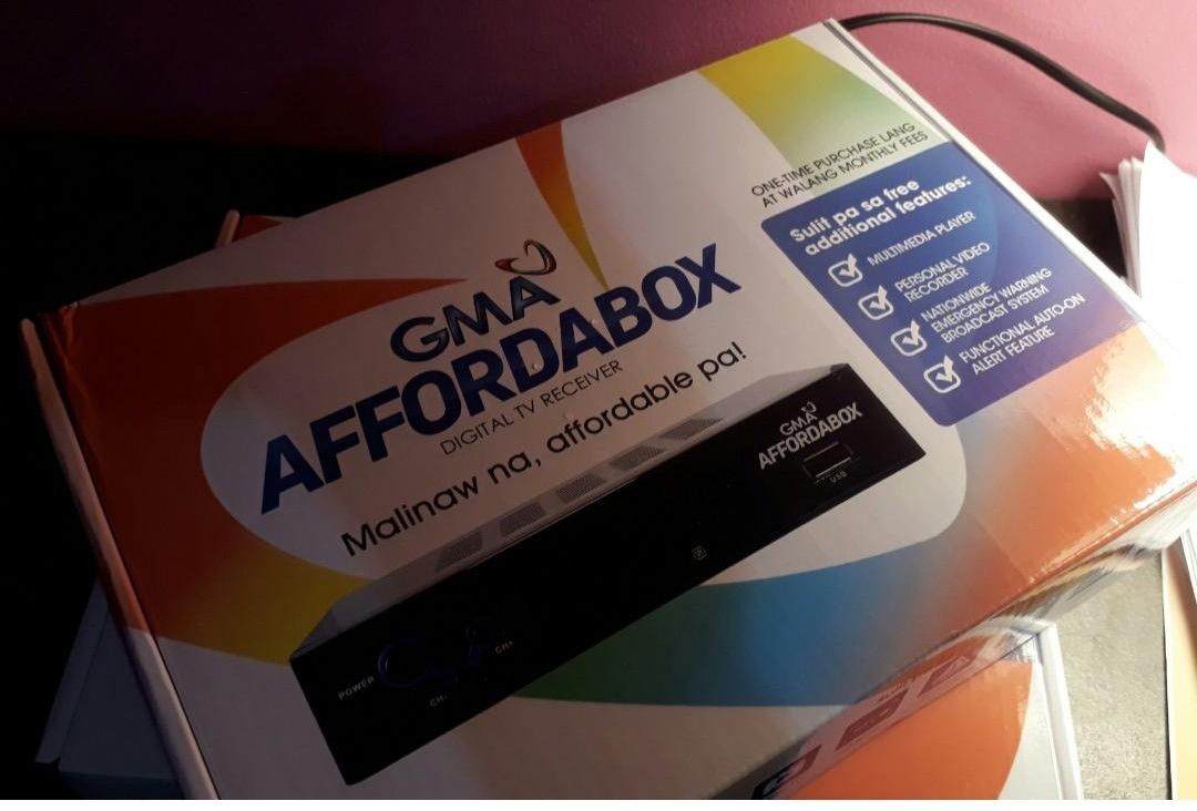 GMA Affordabox (Category: Media Streamers & Hubs) located in Quezon City. Submitted by jam273 (Listing ID 1461806775, Image 1). Description: GMA Affordabox.