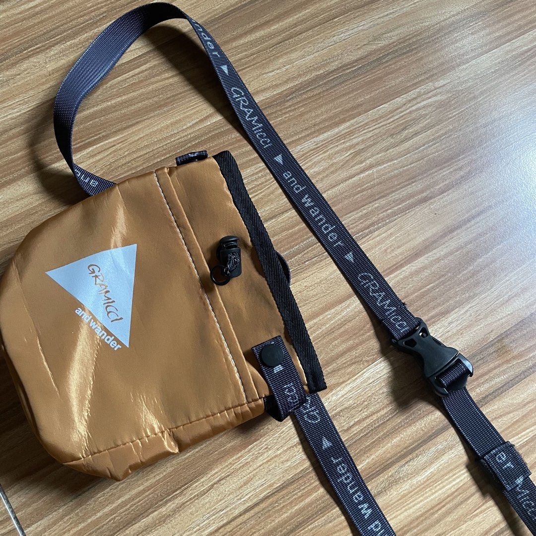 Gramicci x And Wander Pouch Bag (Category: Luxury Bags & Wallets) located in General Mariano Alvarez. Submitted by 4117_thriftnthrive (Listing ID 1462003503, Image 3). Description: In excellent condition No flaws Dimensions Width: 6.5” Length: 6.5” .