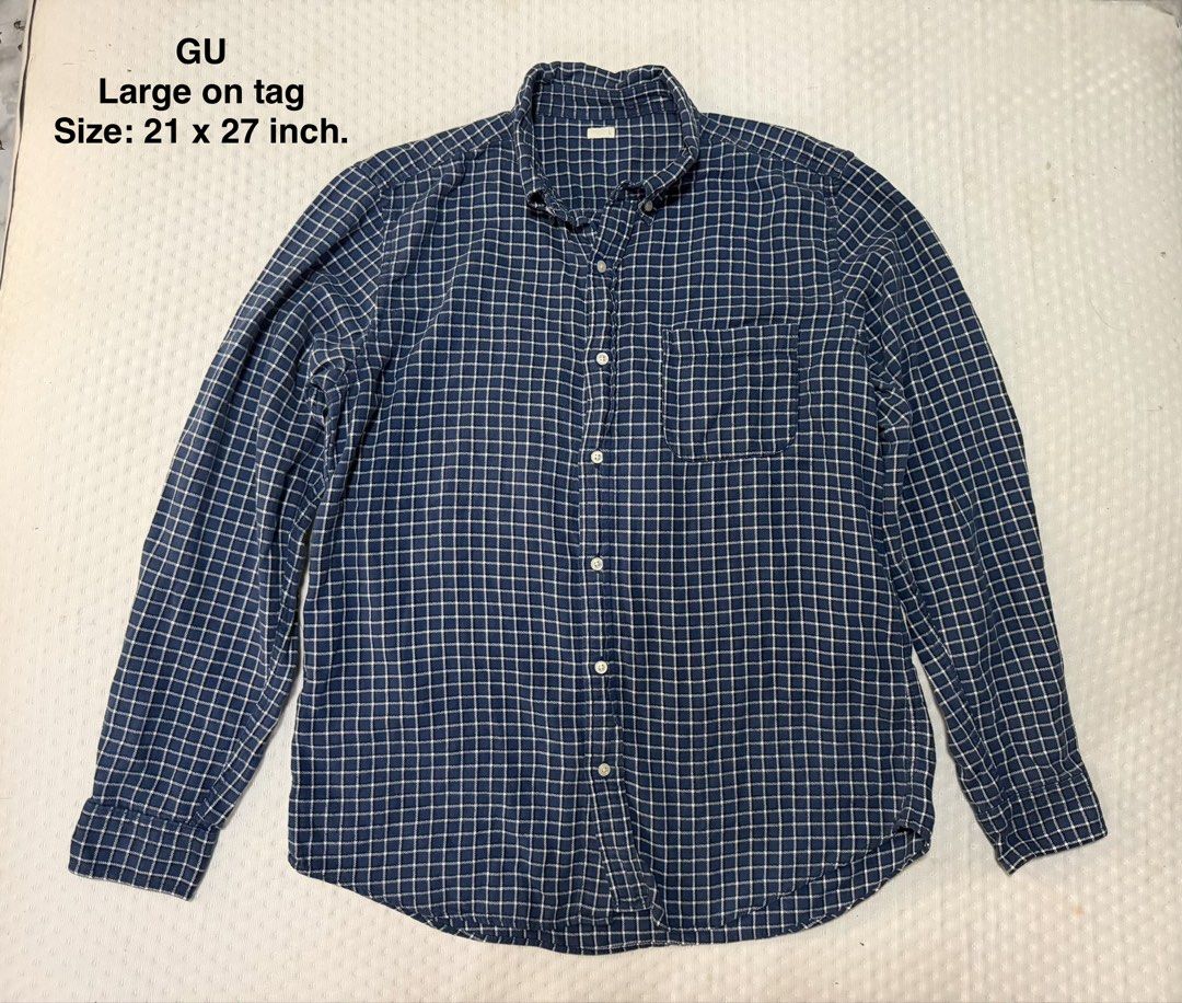 GU Flannel Longsleeve polo (Category: Tshirts & Polo Shirts ) located in Manila. Submitted by pinkyswearshop2.0 (Listing ID 1461847331, Image 1). Description: .