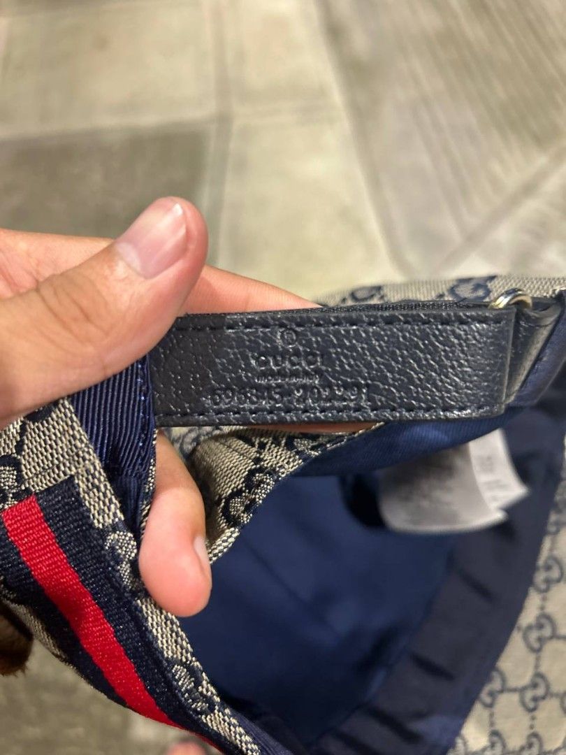 Gucci GG Canvas Web Baseball Cap (Category: Luxury Accessories) located in Manila. Submitted by hiddenrack_1600 (Listing ID 1462022720, Image 3). Description: Gucci GG Canvas Web Baseball Cap Size M (58cm) Complete tags Excellent Condition.